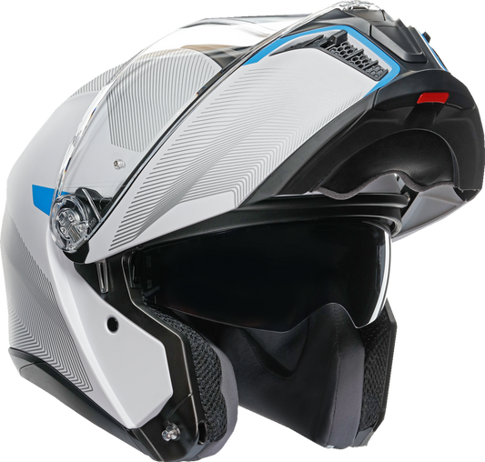 AGV Tourmodular Helmet Frequency Light Gray/Blue