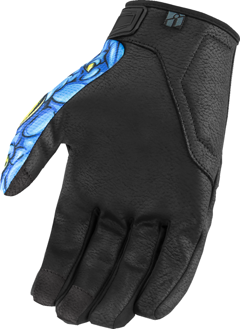 ICON Hooligan™ Kryola Kreep Gloves Blue