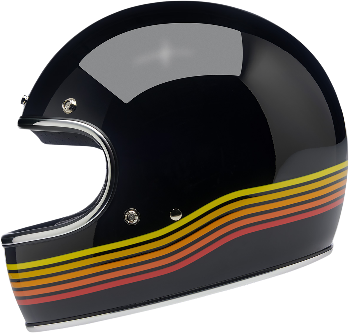 BILTWELL Gringo Helmet Gloss Black Spectrum