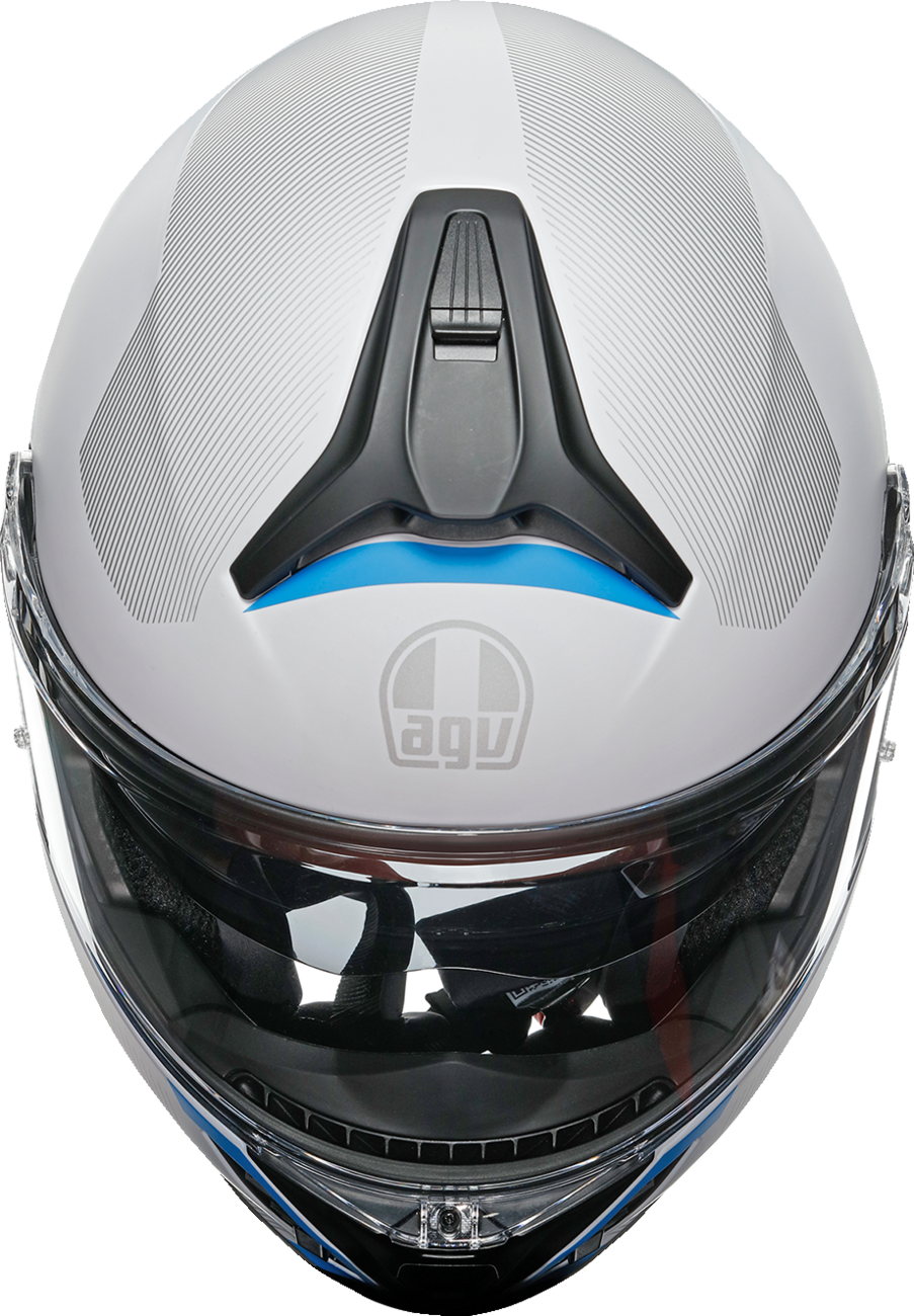 AGV Tourmodular Helmet Frequency Light Gray/Blue