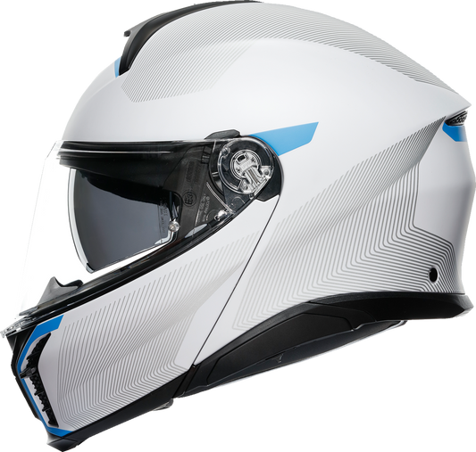 AGV Tourmodular Helmet  Frequency  Light Gray/Blue