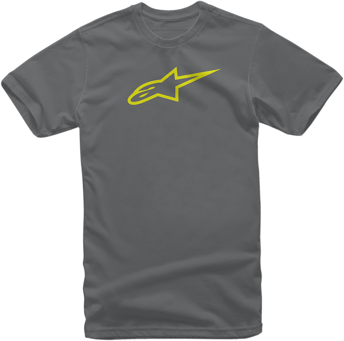 ALPINESTARS Ageless TShirt  Charcoal/HiVis Yellow