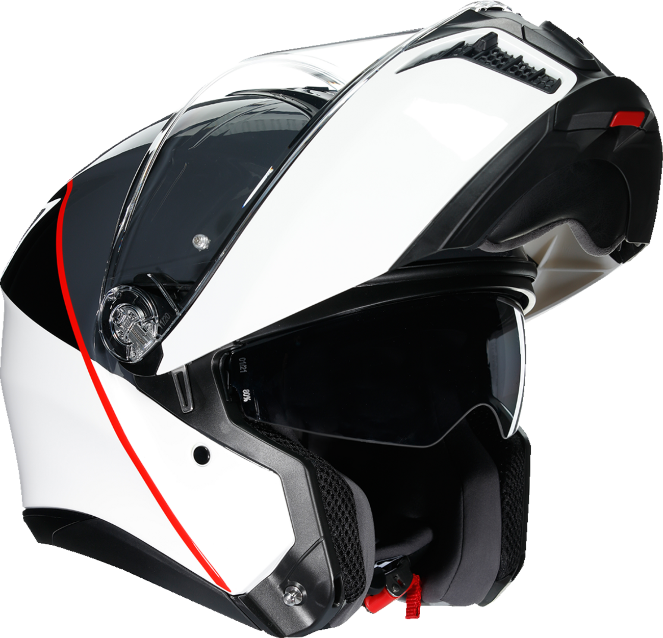 AGV Tourmodular Helmet  Balance  White/Gray/Red