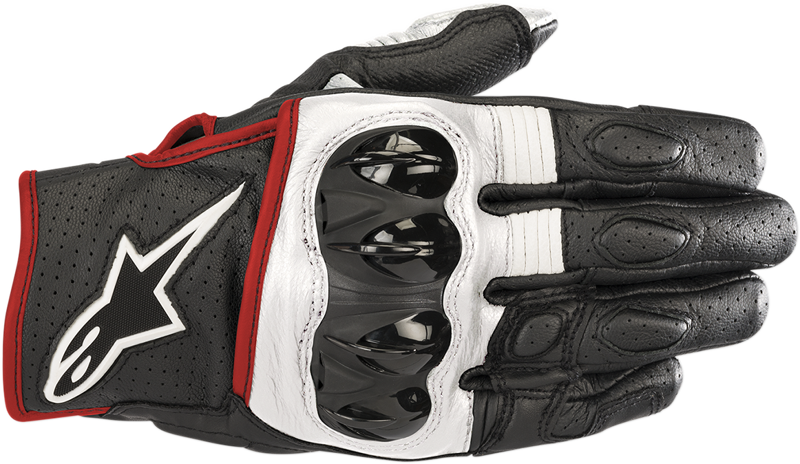 ALPINESTARS Celer V2 Gloves  Black/White/Fluo Red